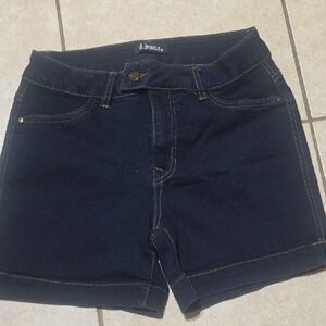d. jeans Dark Blue Denim Jean Shorts